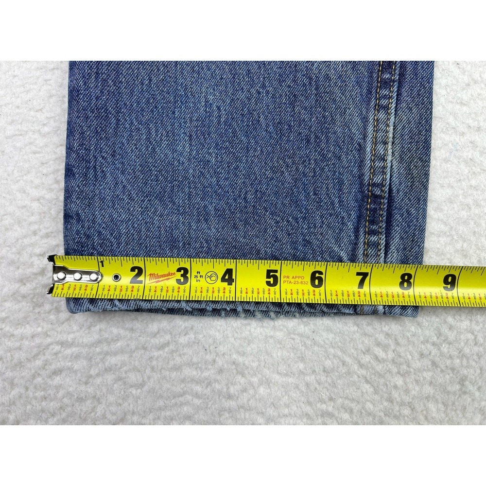 Levis 505 Mens 36x34 Blue Regular Straight Denim Jeans Medium Wash 00505-4891 - Picture 16 of 16
